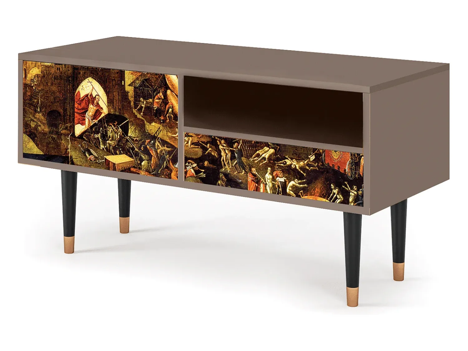Outlet Mueble de TV - 115х59х48 cm - T3 - Christ in Limbo, Latte Bege