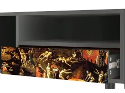 Móvel De Tv| Mueble de TV - 115х59х48 cm - T3 - Christ in Limbo, Antracite Cinza antracite