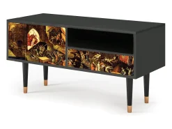 Móvel De Tv| Mueble de TV - 115х59х48 cm - T3 - Christ in Limbo, Antracite Cinza antracite