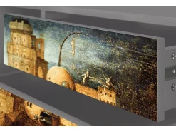 Móvel De Tv| Mueble de TV - 170х59х48 cm - T4 - Christ in Limbo, Cinza Cinzento