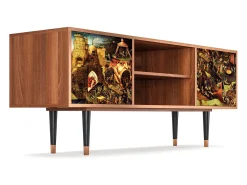 Móvel De Tv| Mueble de TV - 170х69х48 cm - T2 - Christ in Limbo, Nogueira Castanho