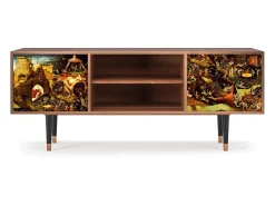 Móvel De Tv| Mueble de TV - 170х69х48 cm - T2 - Christ in Limbo, Nogueira Castanho