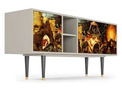 Móvel De Tv* Mueble de TV - 150х69х41 cm - T5 - Christ in Limbo, Areia Bege