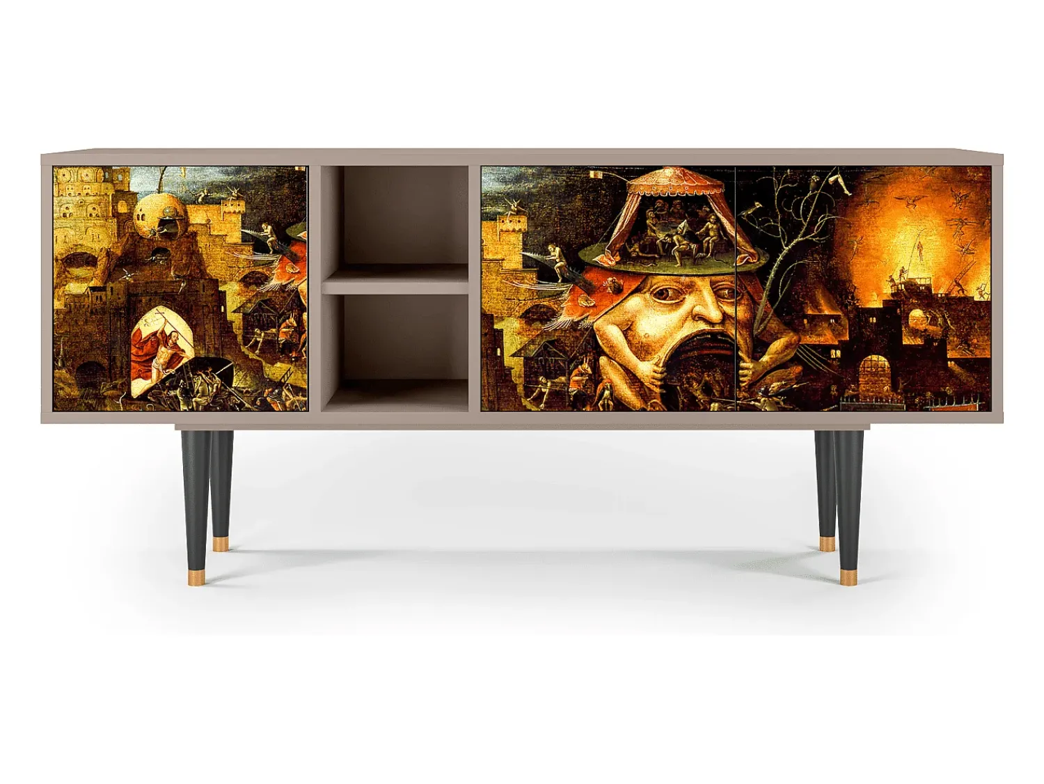 Móvel De Tv* Mueble de TV - 150х69х41 cm - T5 - Christ in Limbo, Areia Bege