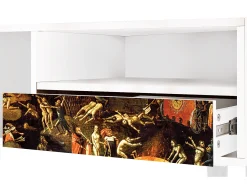 Mueble de TV - 115х59х48 cm - T3 - Christ in Limbo, Branco^ Móvel De Tv