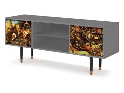 Móvel De Tv| Mueble de TV - 170х69х48 cm - T2 - Christ in Limbo, Cinza Cinzento