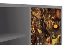 Móvel De Tv| Mueble de TV - 170х69х48 cm - T2 - Christ in Limbo, Cinza Cinzento