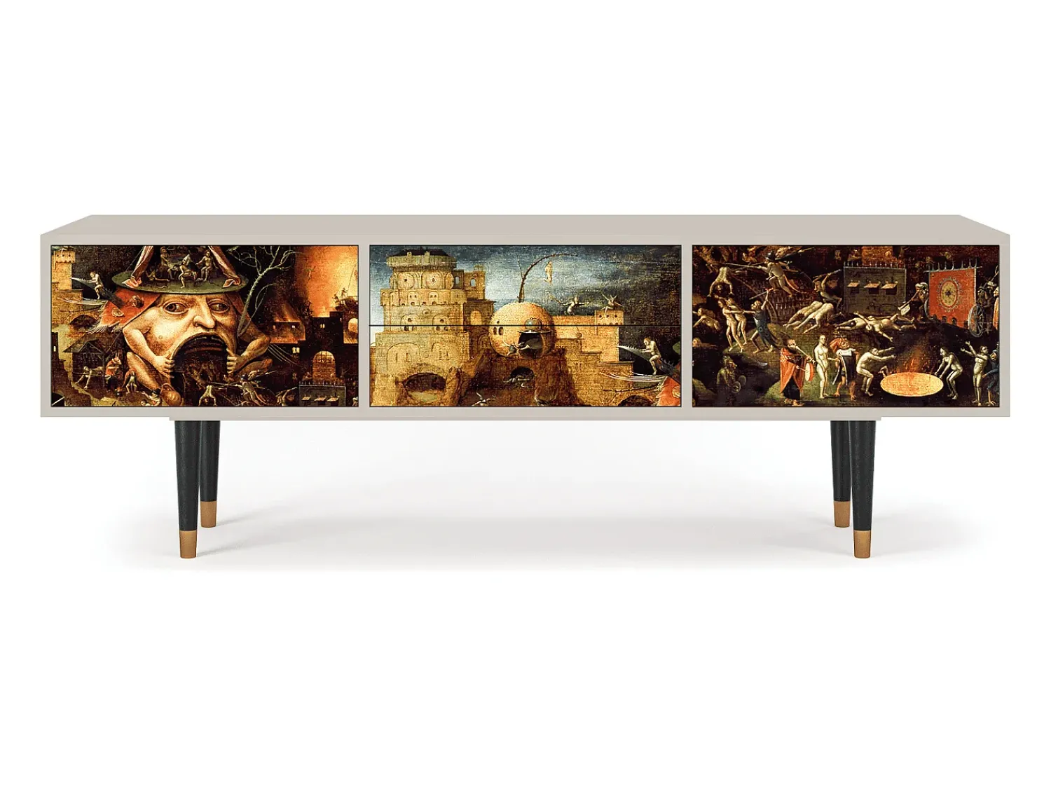 Móvel De Tv| Mueble de TV - 170х59х48 cm - T4 - Christ in Limbo, Areia Bege