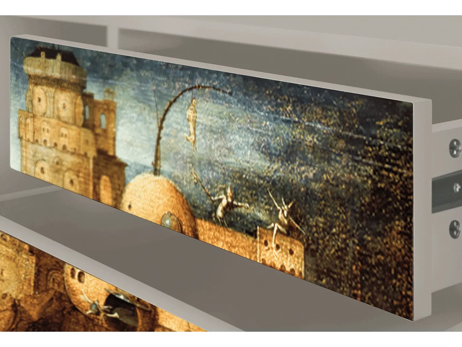 Móvel De Tv| Mueble de TV - 170х59х48 cm - T4 - Christ in Limbo, Areia Bege