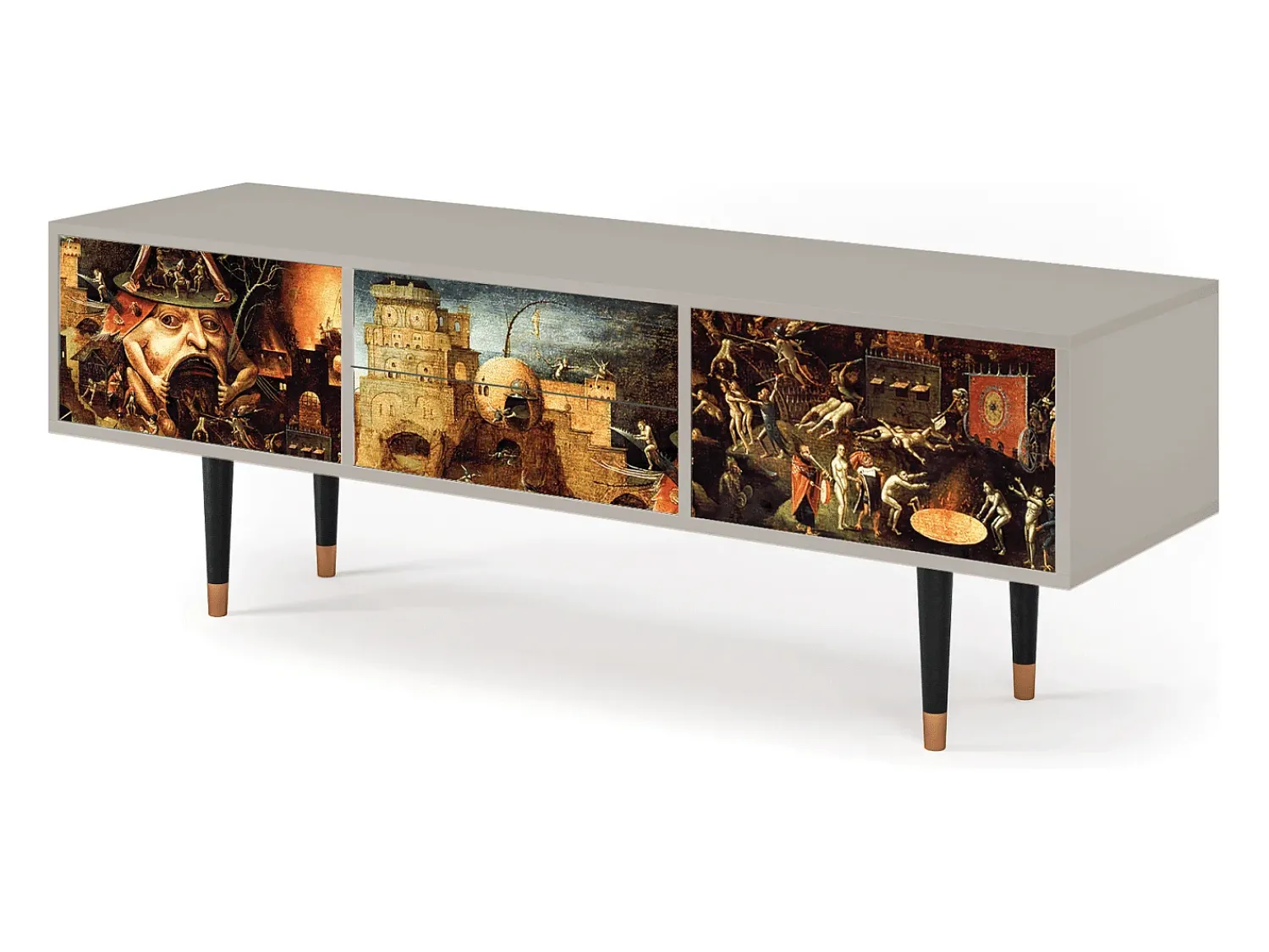 Móvel De Tv| Mueble de TV - 170х59х48 cm - T4 - Christ in Limbo, Areia Bege