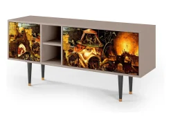 Móvel De Tv* Mueble de TV - 150х69х41 cm - T5 - Christ in Limbo, Latte Bege