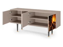 Móvel De Tv* Mueble de TV - 150х69х41 cm - T5 - Christ in Limbo, Latte Bege
