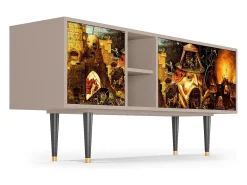 Móvel De Tv* Mueble de TV - 150х69х41 cm - T5 - Christ in Limbo, Latte Bege