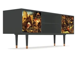 Mueble de TV - 170х69х48 cm - T2 - Christ in Limbo, Antracite^ Móvel De Tv