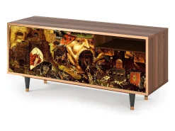 Móvel De Tv* Mueble de TV - 125х56х41 cm - T7 - Christ in Limbo, Nogueira Castanho