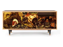 Móvel De Tv* Mueble de TV - 125х56х41 cm - T7 - Christ in Limbo, Nogueira Castanho