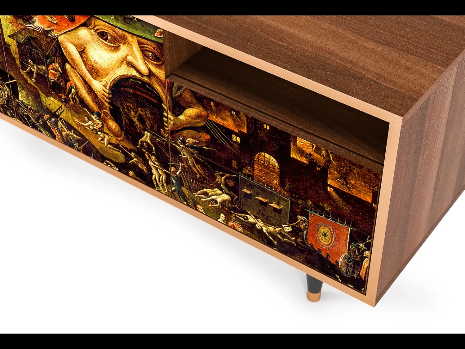 Móvel De Tv* Mueble de TV - 125х56х41 cm - T7 - Christ in Limbo, Nogueira Castanho