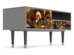 Mueble de TV - 115х59х48 cm - T3 - Christ in Limbo, Cinza Cinzento