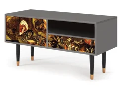 Mueble de TV - 115х59х48 cm - T3 - Christ in Limbo, Cinza Cinzento