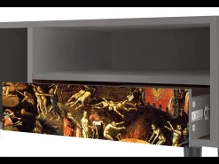 Mueble de TV - 115х59х48 cm - T3 - Christ in Limbo, Cinza Cinzento