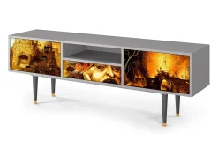Clearance Mueble de TV - 170х59х41 cm - T6 - Christ in Limbo, Cinza Cinzento