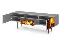 Clearance Mueble de TV - 170х59х41 cm - T6 - Christ in Limbo, Cinza Cinzento