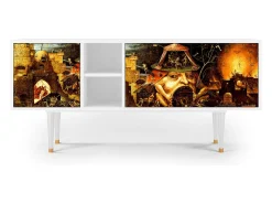 Mueble de TV - 150х69х41 cm - T5 - Christ in Limbo, Branco^ Móvel De Tv