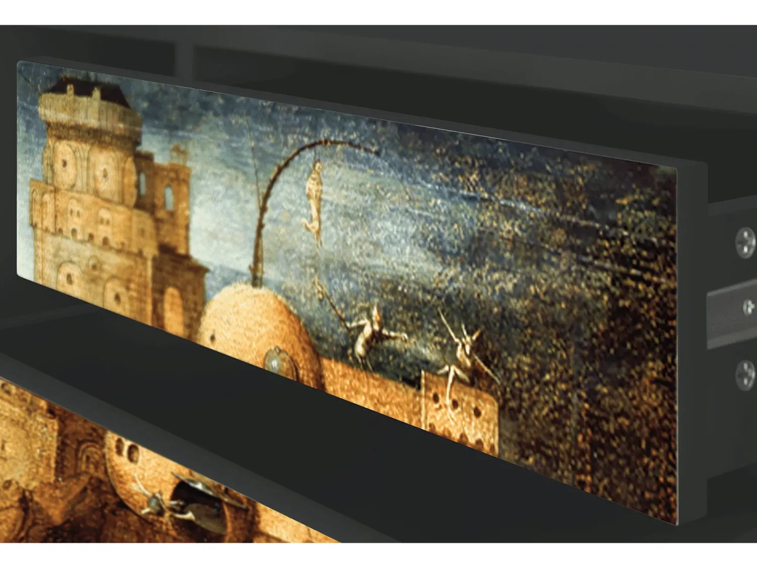 Best Mueble de TV - 170х59х48 cm - T4 - Christ in Limbo, Antracite Cinza antracite