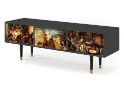 Best Mueble de TV - 170х59х48 cm - T4 - Christ in Limbo, Antracite Cinza antracite