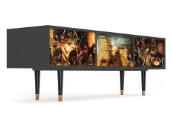 Best Mueble de TV - 170х59х48 cm - T4 - Christ in Limbo, Antracite Cinza antracite