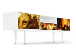 Discount Mueble de TV - 170х59х41 cm - T6 - Christ in Limbo, Branco Bege