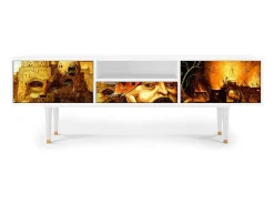 Discount Mueble de TV - 170х59х41 cm - T6 - Christ in Limbo, Branco Bege