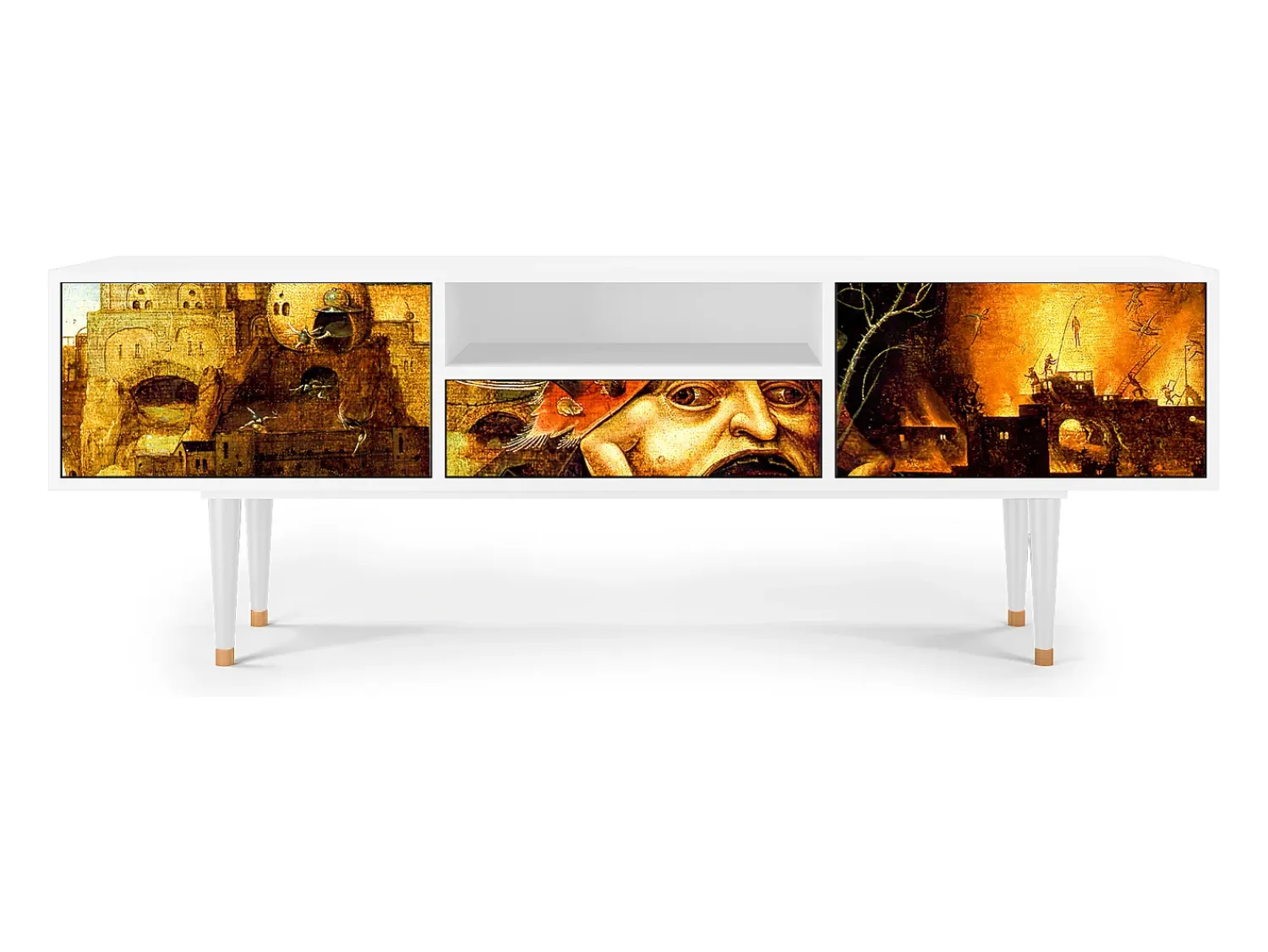 Discount Mueble de TV - 170х59х41 cm - T6 - Christ in Limbo, Branco Bege