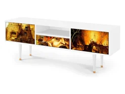 Discount Mueble de TV - 170х59х41 cm - T6 - Christ in Limbo, Branco Bege