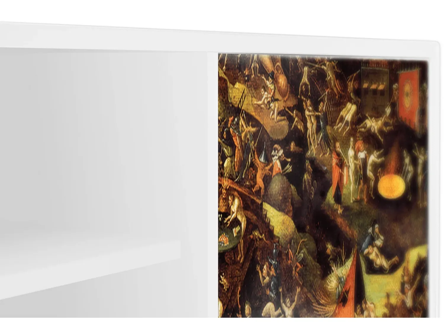 Móvel De Tv| Mueble de TV - 170х69х48 cm - T2 - Christ in Limbo, Branco Bege