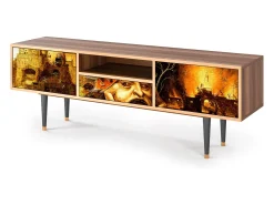Móvel De Tv* Mueble de TV - 170х59х41 cm - T6 - Christ in Limbo, Nogueira Castanho
