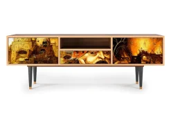 Móvel De Tv* Mueble de TV - 170х59х41 cm - T6 - Christ in Limbo, Nogueira Castanho