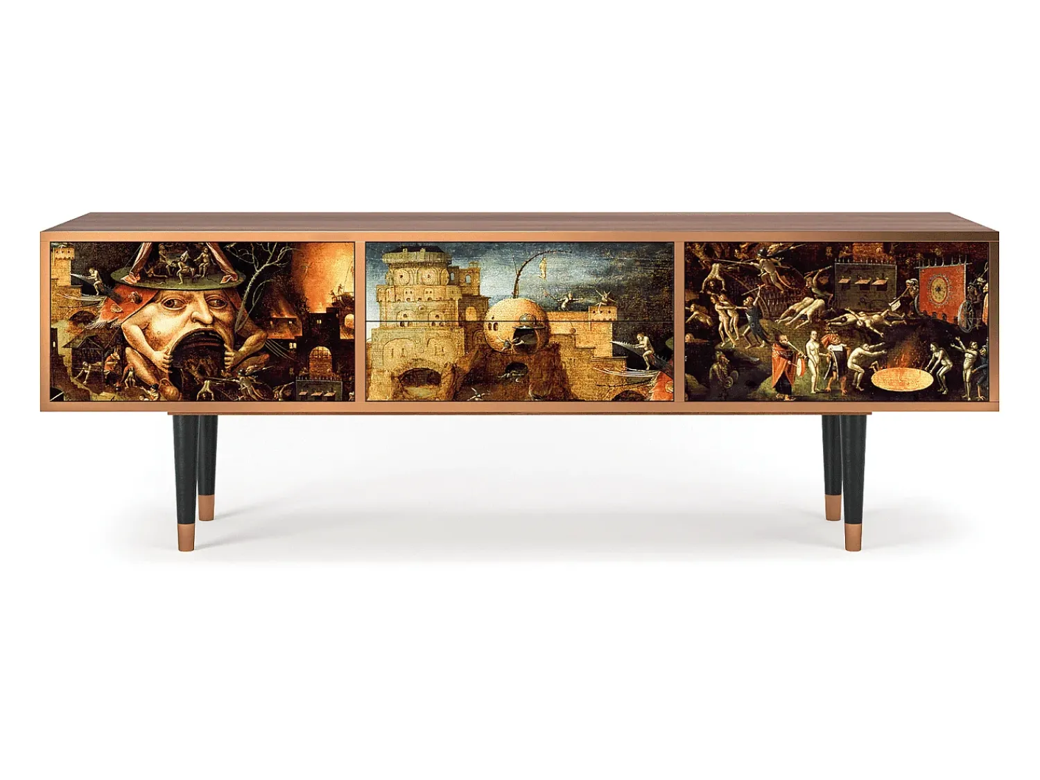 Mueble de TV - 170х59х48 cm - T4 - Christ in Limbo, Nogueira Castanho