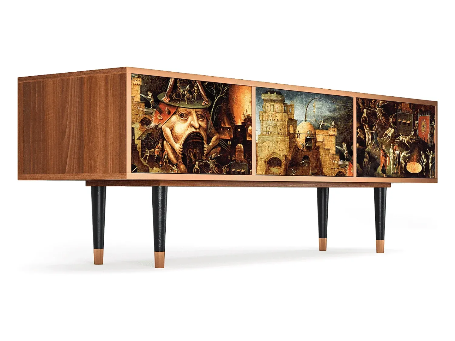 Mueble de TV - 170х59х48 cm - T4 - Christ in Limbo, Nogueira Castanho