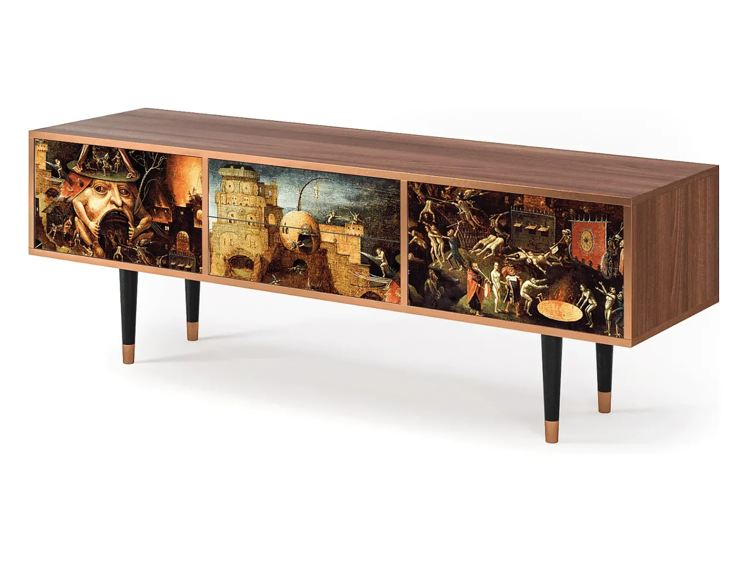 Mueble de TV - 170х59х48 cm - T4 - Christ in Limbo, Nogueira Castanho