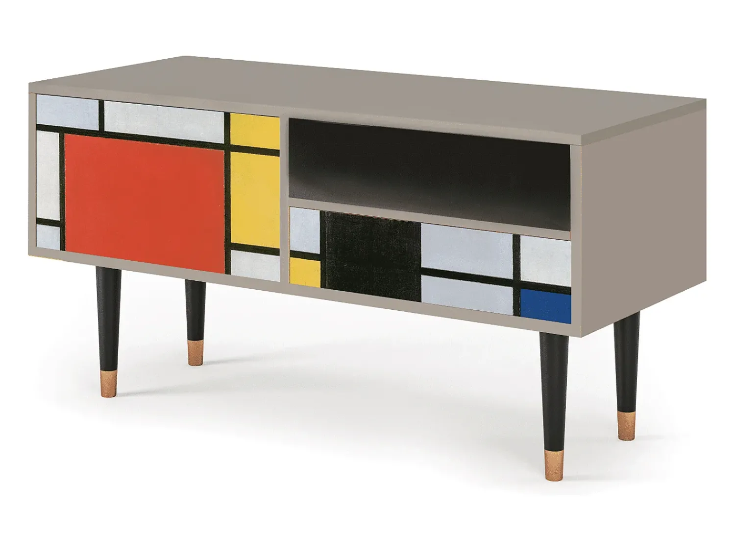 Móvel De Tv| Mueble de TV - 115х59х48 cm - T3 - Composition, Areia Bege