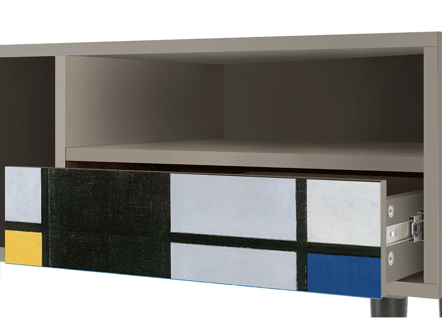 Móvel De Tv| Mueble de TV - 115х59х48 cm - T3 - Composition, Areia Bege