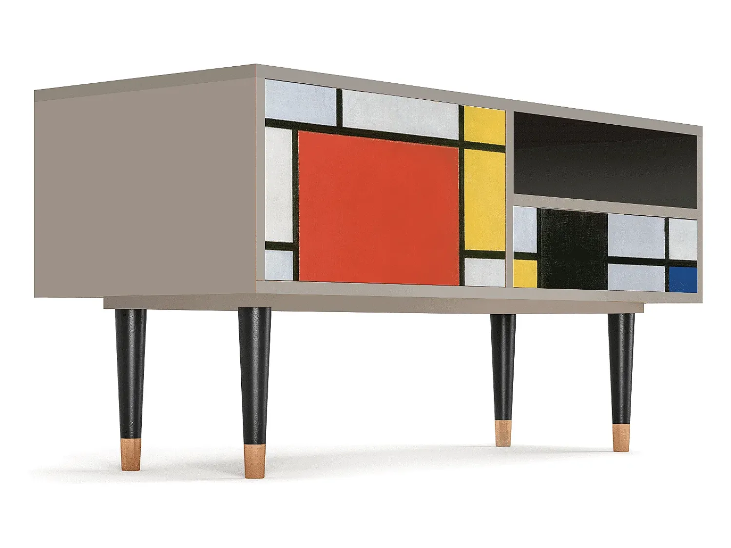 Móvel De Tv| Mueble de TV - 115х59х48 cm - T3 - Composition, Areia Bege