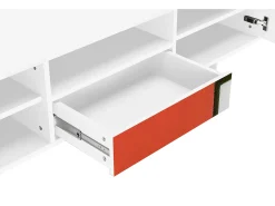 Móvel De Tv* Mueble de TV - 170х59х41 cm - T6 - Composition, Branco Bege