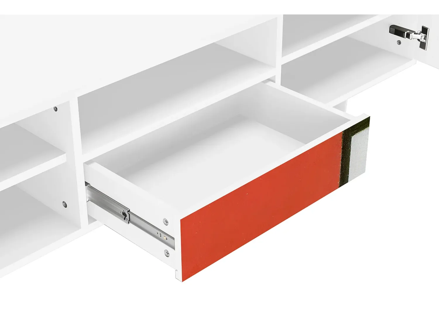 Móvel De Tv* Mueble de TV - 170х59х41 cm - T6 - Composition, Branco Bege