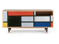 Móvel De Tv| Mueble de TV - 125х56х41 cm - T7 - Composition, Nogueira Castanho