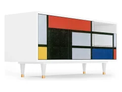 Móvel De Tv| Mueble de TV - 125х56х41 cm - T7 - Composition, Branco Bege