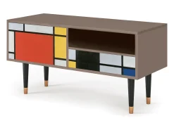 Móvel De Tv* Mueble de TV - 115х59х48 cm - T3 - Composition, Latte Bege