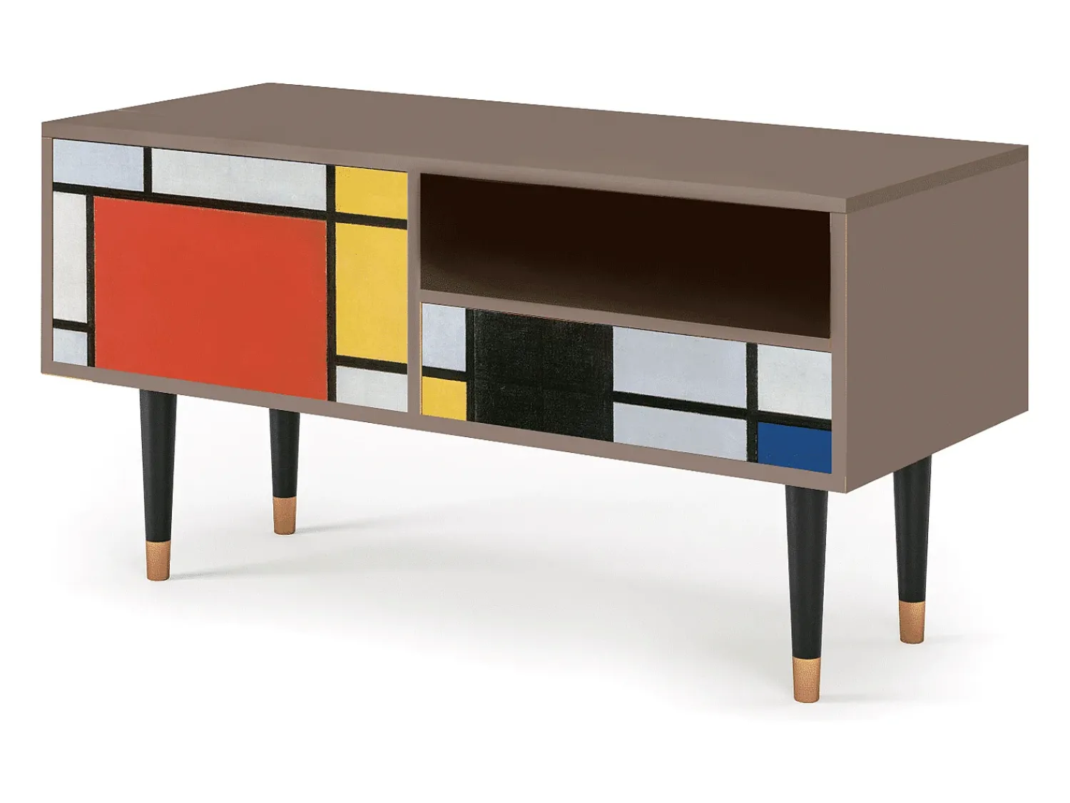 Móvel De Tv* Mueble de TV - 115х59х48 cm - T3 - Composition, Latte Bege