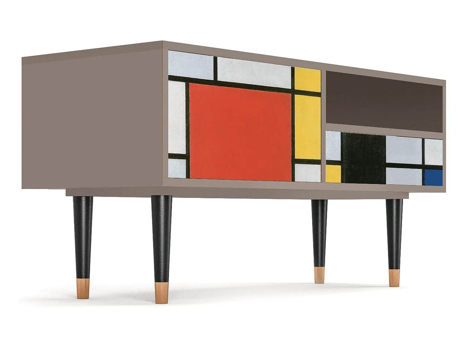 Móvel De Tv* Mueble de TV - 115х59х48 cm - T3 - Composition, Latte Bege